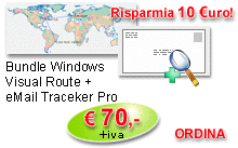 VisualRoute ed Email Tracker Professional